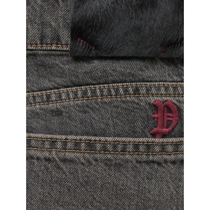 【SOMETHING×PosTokyo】Straight Loose Denim （ブラック）｜詳細画像