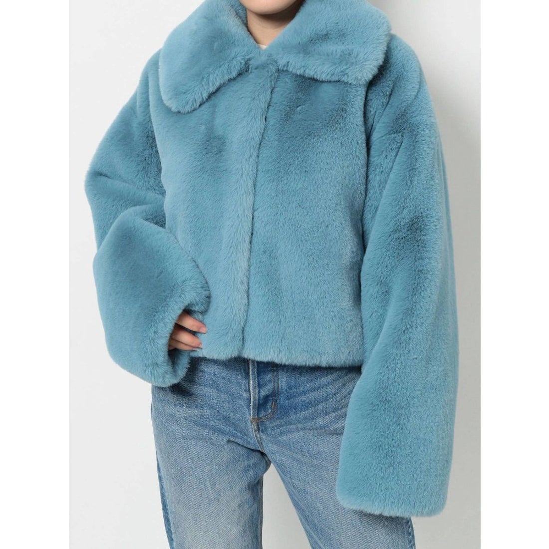 jouetie ショートファーコート（パープル） -ファッション通販 FASHION