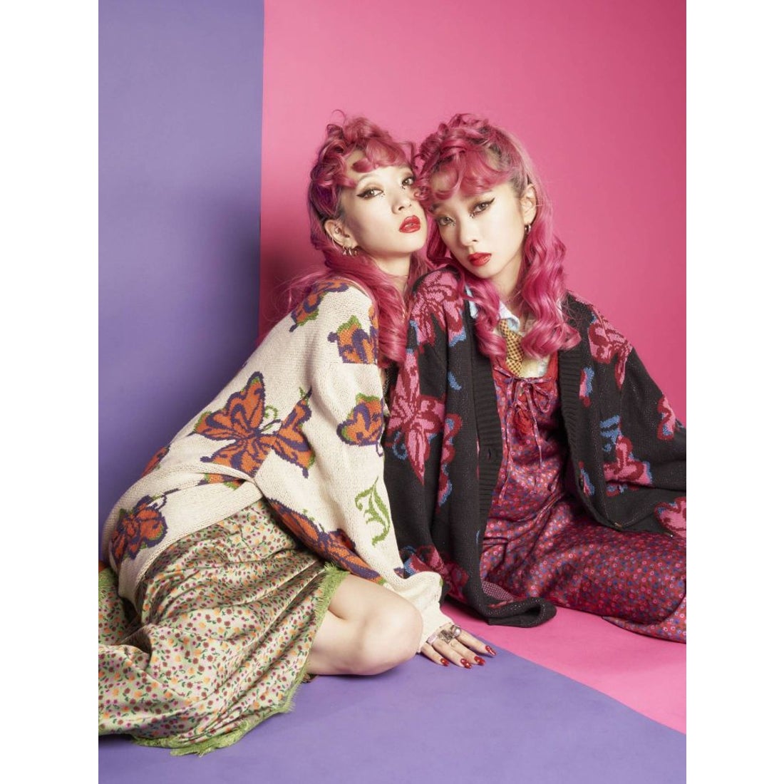 jouetie ANNA SUI バタフライジャカードニット【コラボ】（ブラック 