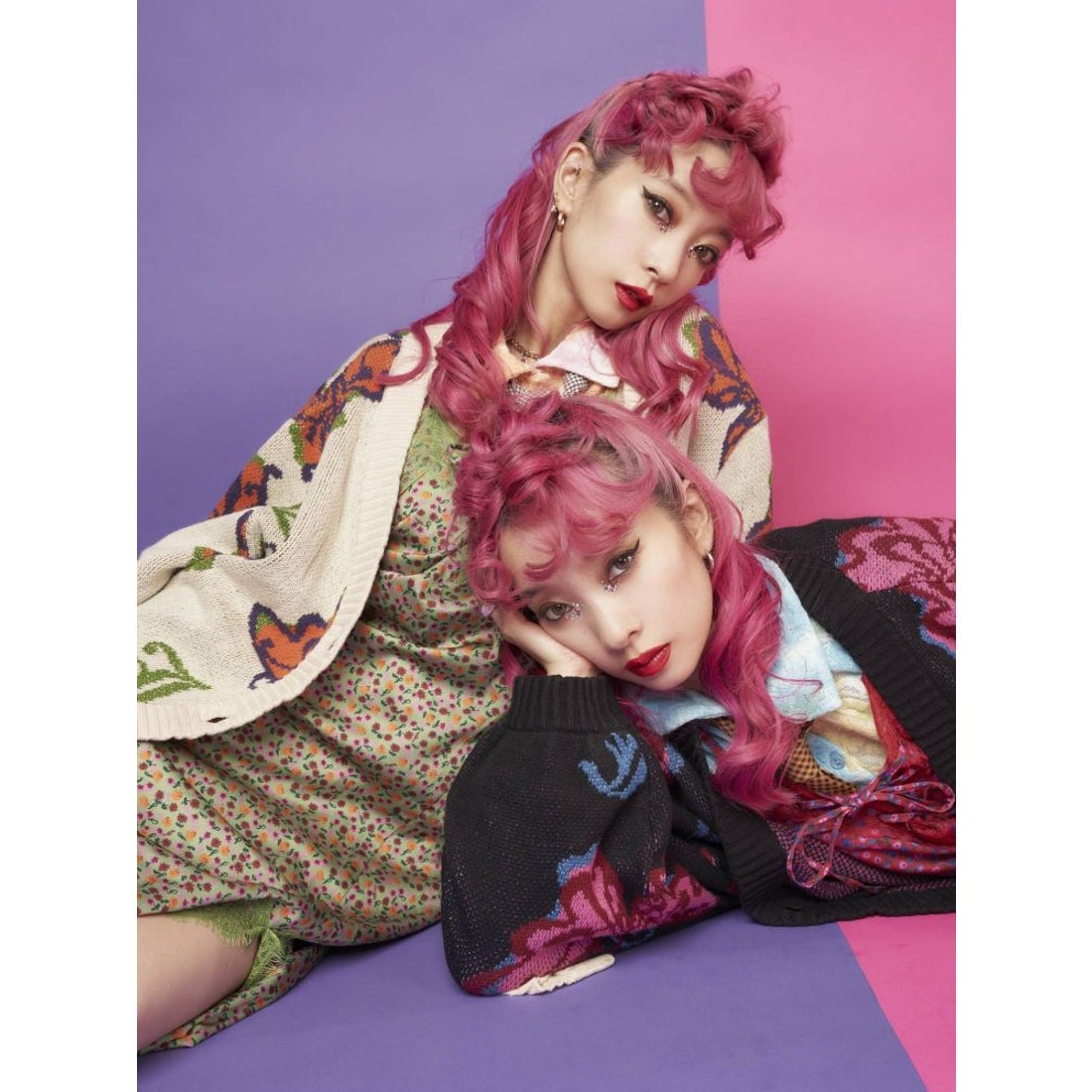 jouetie ANNA SUI バタフライジャカードニット【コラボ】（ブラック 