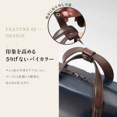 アクセントカラーが効いたベーシックなスクエアリュック （ブラウン）｜詳細画像