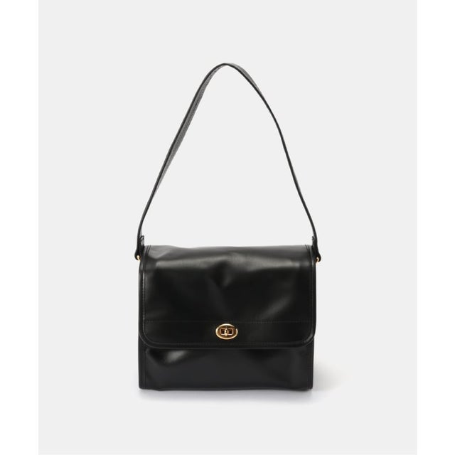 【HOLIDAY/ホリデイ】 LEATHER FLAP BAG S （ブラック）