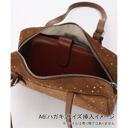 【CHRISTIAN VILLA /クリスチャン ヴィラ】スタッズスウェードBAG M （キャメル）｜詳細画像
