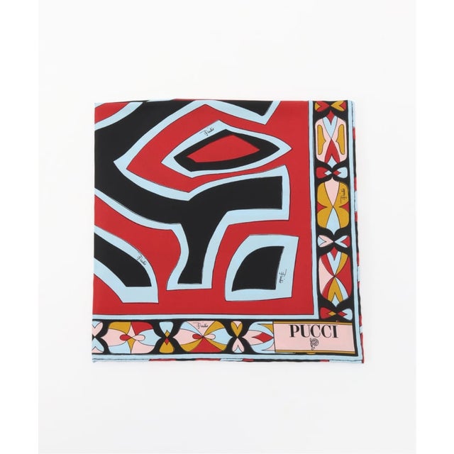 EMILIO PUCCI / エミリオプッチ FOULARD 52x52 （レッド）