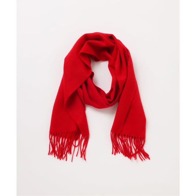 《予約》【FOLL / フォル】mongolian cashmere stole （レッド）