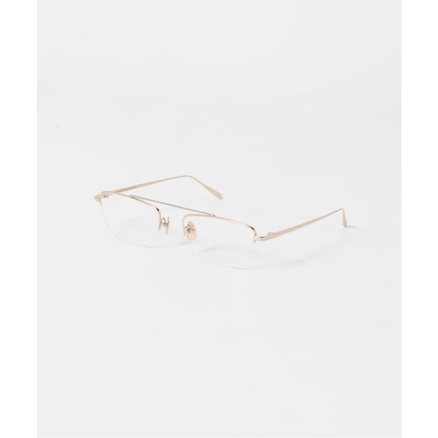 【HEYEP/ヘイップ】 Bridgeless HalfFrame Glasses （ゴールド）