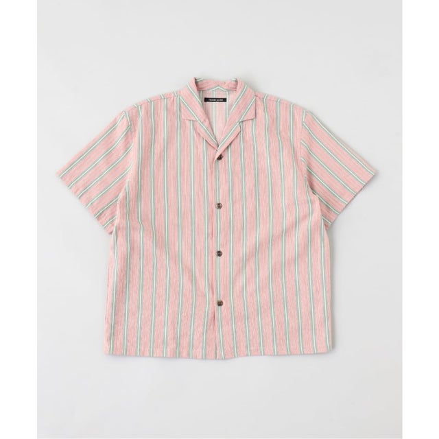 FRANK LEDER / フランクリーダー VINTAGE FOLK STRIPE C/L SH （ピンク）