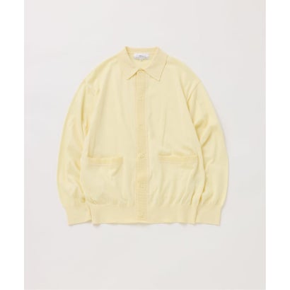 【FOLL / フォル】italy spinning giza cotton knit shirt（イエロー）｜詳細画像