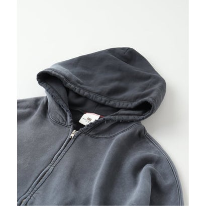 ジャーナルスタンダード JOURNAL STANDARD MOOJI MOOJI / ムージ ムージ OVERSIZE ZIP UP HOODIE AGED （ブラック）｜詳細画像
