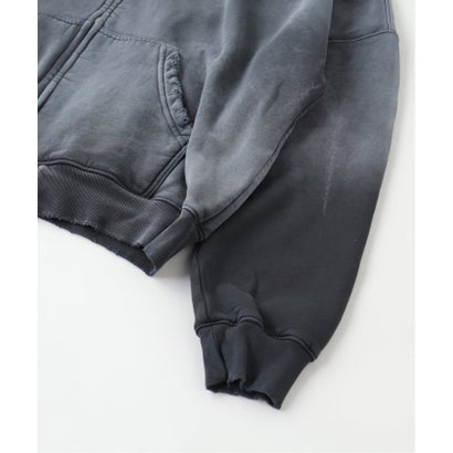 ジャーナルスタンダード JOURNAL STANDARD MOOJI MOOJI / ムージ ムージ OVERSIZE ZIP UP HOODIE AGED （ブラック）｜詳細画像