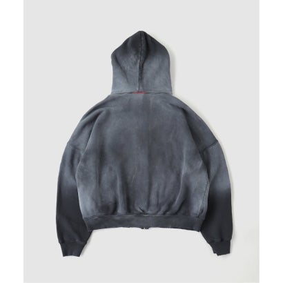 ジャーナルスタンダード JOURNAL STANDARD MOOJI MOOJI / ムージ ムージ OVERSIZE ZIP UP HOODIE AGED （ブラック）｜詳細画像