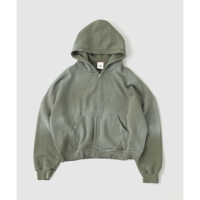 ジャーナルスタンダード JOURNAL STANDARD MOOJI MOOJI / ムージ ムージ OVERSIZE ZIP UP HOODIE AGED （ブラック）｜詳細画像