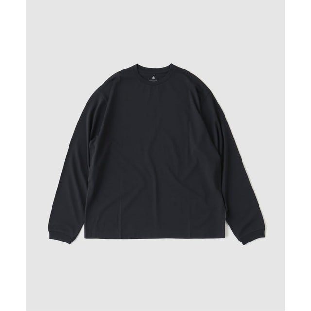 snow peak / スノーピーク Wool Nylon Ripple L/S Pullover （ブラック）