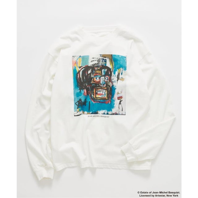 Jean-Michel Basquiat / ジャン＝ミシェル・バスキア プリント L/S Tシャツ （ホワイト）