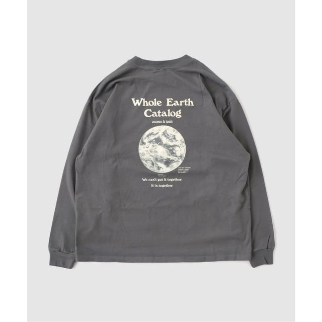 WHOLE EARTH CATALOG PRINT LS Tシャツ （ブラック A）