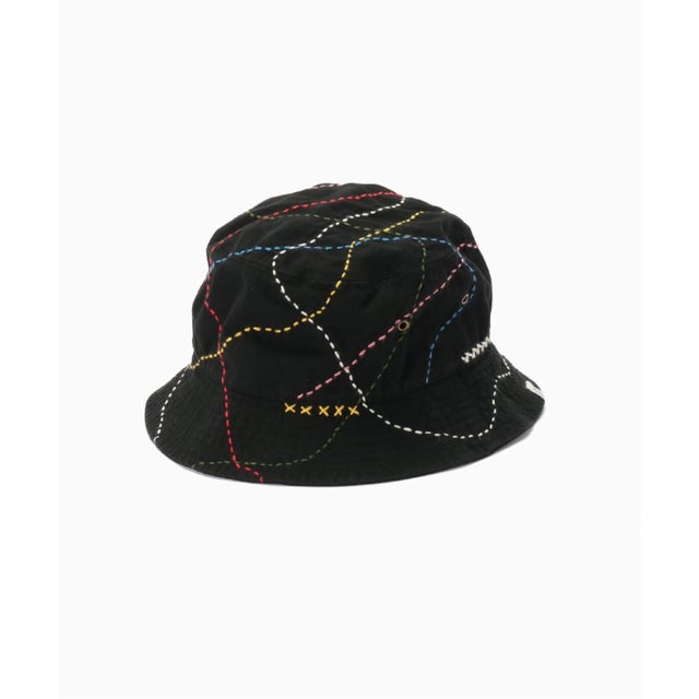 KUON / クオン Sashiko Bucket Hat （ブラック）