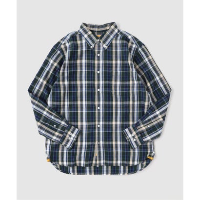 ジャーナルスタンダード JOURNAL STANDARD ORIGINAL MADRAS / オリジナルマドラス 5 CLASSIC BD L/S SH （ネイビー）｜詳細画像