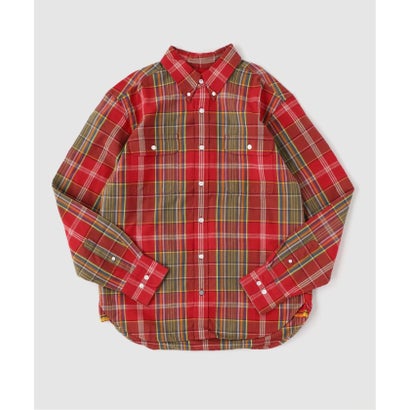 ジャーナルスタンダード JOURNAL STANDARD ORIGINAL MADRAS / オリジナルマドラス 128 TWIN FLAP PKT BD SH （レッド）｜詳細画像
