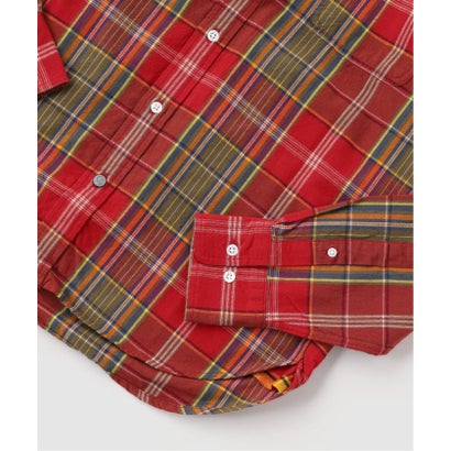 ジャーナルスタンダード JOURNAL STANDARD ORIGINAL MADRAS / オリジナルマドラス 128 TWIN FLAP PKT BD SH （レッド）｜詳細画像