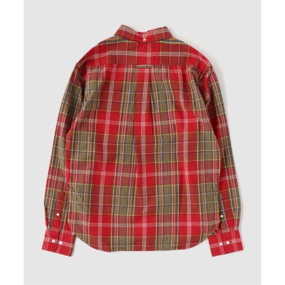 ジャーナルスタンダード JOURNAL STANDARD ORIGINAL MADRAS / オリジナルマドラス 128 TWIN FLAP PKT BD SH （レッド）｜詳細画像