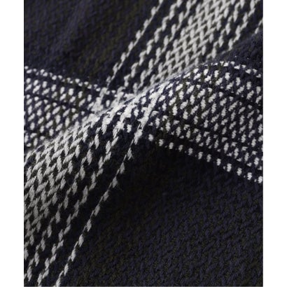 ジャーナルスタンダード JOURNAL STANDARD ORIGINAL MADRAS / オリジナルマドラス 180 COLLARED HALF ZIP SH （ブラック A）｜詳細画像