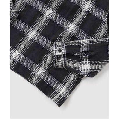 ジャーナルスタンダード JOURNAL STANDARD ORIGINAL MADRAS / オリジナルマドラス 180 COLLARED HALF ZIP SH （ブラック A）｜詳細画像