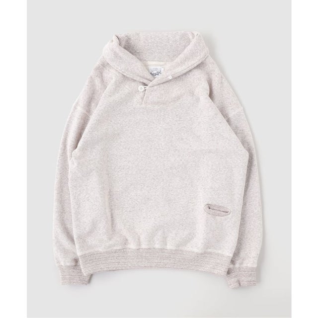 RIDING HIGH / ライディングハイ NON DYED SHAWL COLLAR PULLOVER （ブラウン）