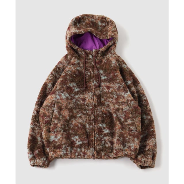 ts(s) / ティーエスエス Camo JQD Wool*Poly Jersey Zip Park （ブラウン）