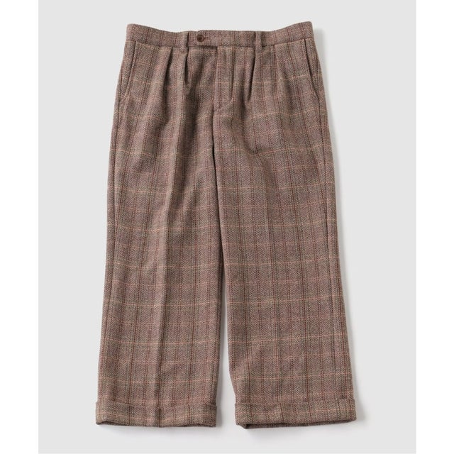 ts(s) / ティーエスエス Herringbone Tweed 2P WIDE PT （ブラウン）