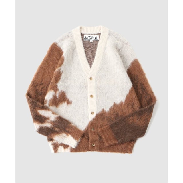 ONE OF THESE DAYS HORSE KNIT CARDIGAN （ブラウン A）