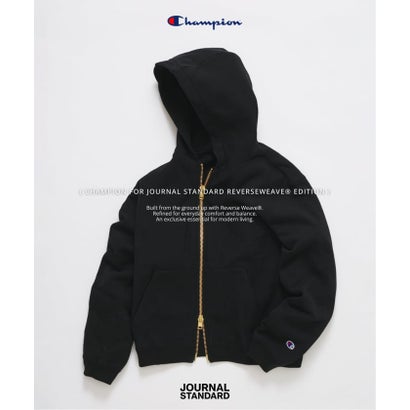 ジャーナルスタンダード JOURNAL STANDARD 《追加予約》champion for JOURNAL STANDARD private fit zip hoodie （ブラック A）｜詳細画像