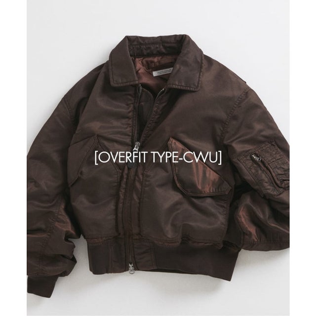 《予約》オーバー フィット CWU フライト ジャケット （ブラウン）