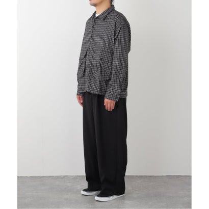 ジャーナルスタンダード JOURNAL STANDARD 《予約》TR パターン モダン ワイド パンツ 〈ストライプ / チェック〉 （ブラック B）｜詳細画像