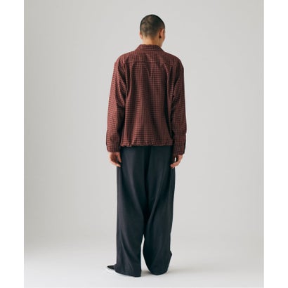 ジャーナルスタンダード JOURNAL STANDARD 《予約》TR パターン モダン ワイド パンツ 〈ストライプ / チェック〉 （ブラウン）｜詳細画像