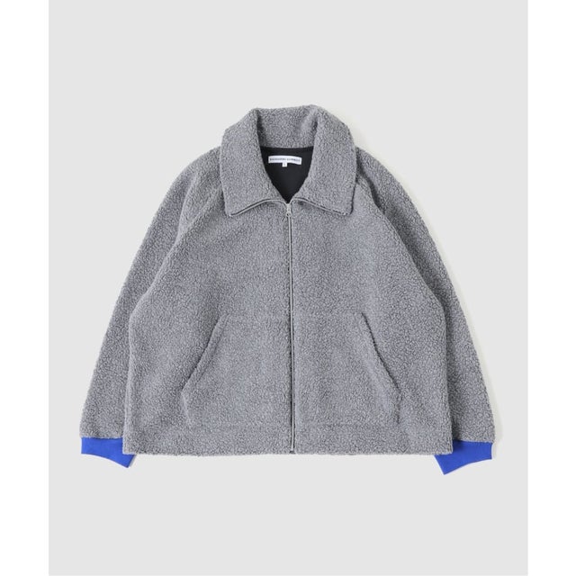 KATHARINE HAMNETT / キャサリン ハムネット WOOL BOA ZIPUP JACKET （グレーA）