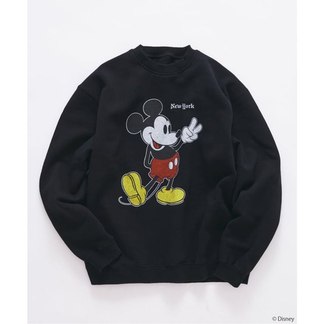 DISNEY / ディズニー プリントスウェット （ブラック A）