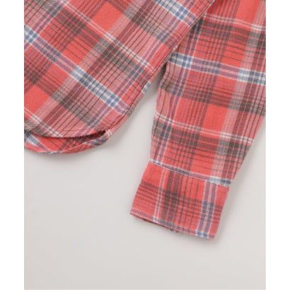 WYTHE / ワイス WASHED FLANNEL PEARLSNAP SHIRT （ピンク）｜詳細画像