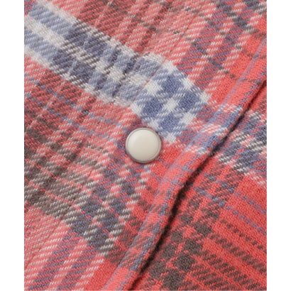 WYTHE / ワイス WASHED FLANNEL PEARLSNAP SHIRT （ピンク）｜詳細画像