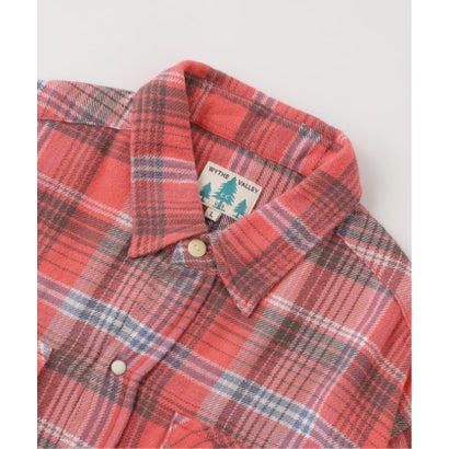 WYTHE / ワイス WASHED FLANNEL PEARLSNAP SHIRT （ピンク）｜詳細画像