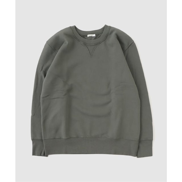 WYTHE / ワイス COTTON CREWNECK SWEATSHIRT （ブラック A）