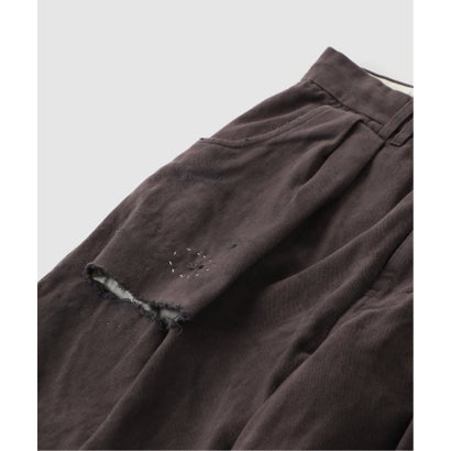 ANACHRONORM / アナクロノーム KERSEY TUCK WIDE PANTS （ブラウン）｜詳細画像