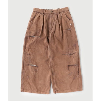 ANACHRONORM / アナクロノーム KERSEY TUCK WIDE PANTS （ブラウン D）｜詳細画像