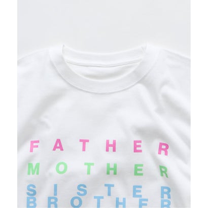 《予約》FATHER MOTHER SISTER BROTHER / ファザーマザーシスターブラザー Tシャツ （ホワイト）｜詳細画像