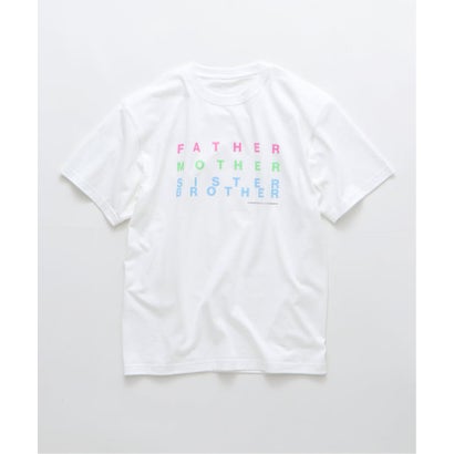 《予約》FATHER MOTHER SISTER BROTHER / ファザーマザーシスターブラザー Tシャツ （ホワイト）｜詳細画像