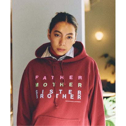 《予約》FATHER MOTHER SISTER BROTHER / ファザーマザーシスターブラザー パーカー （ボルドー）｜詳細画像