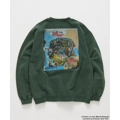 《予約》Jean-Michel Basquiat / ジャン＝ミシェル・バスキア プリントスウェット （グリーン B）｜詳細画像