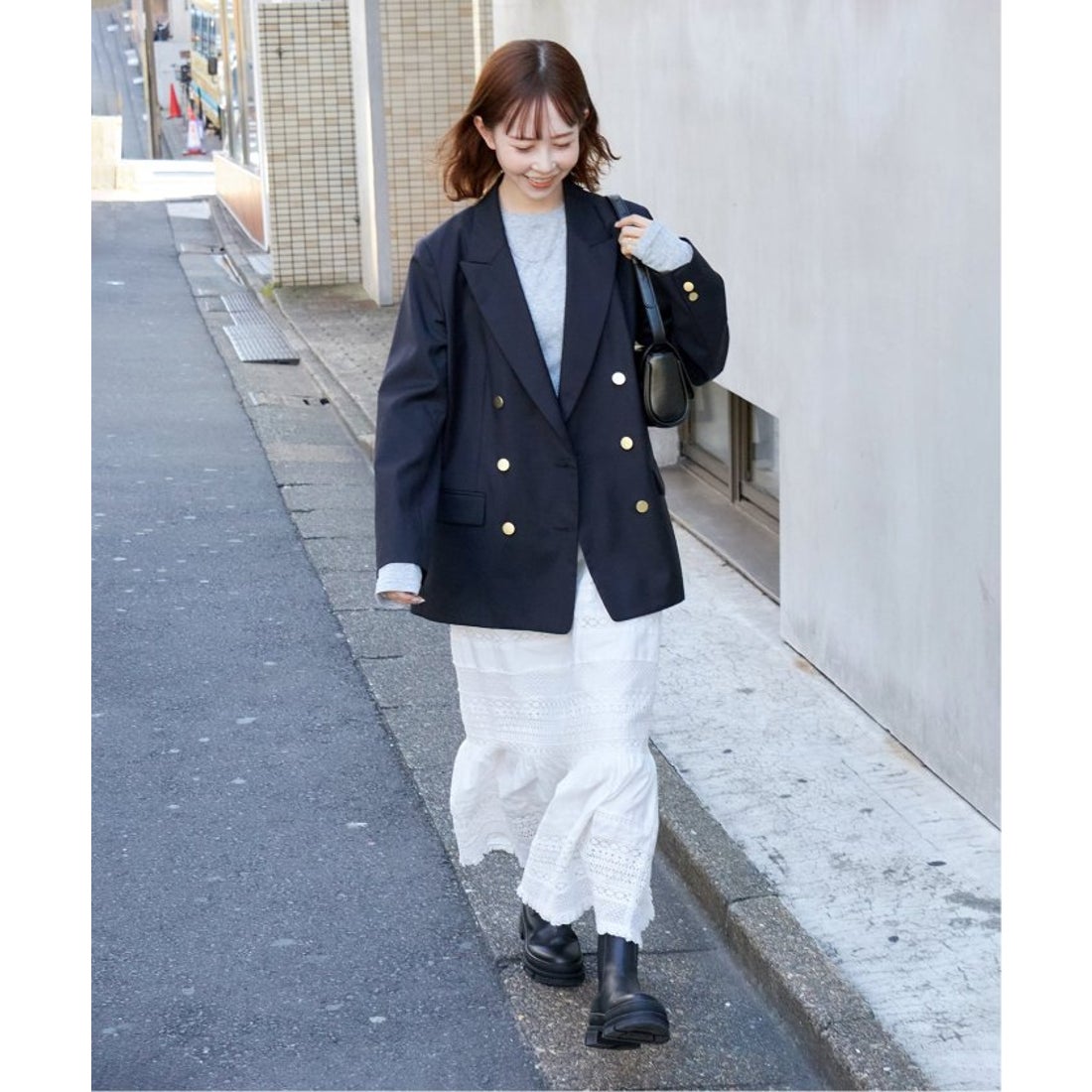 JOURNAL STANDARDダブルブレステッドジャケット ネイビー ジャーナルスタンダード JOURNAL STANDARD ダブルブレステッド