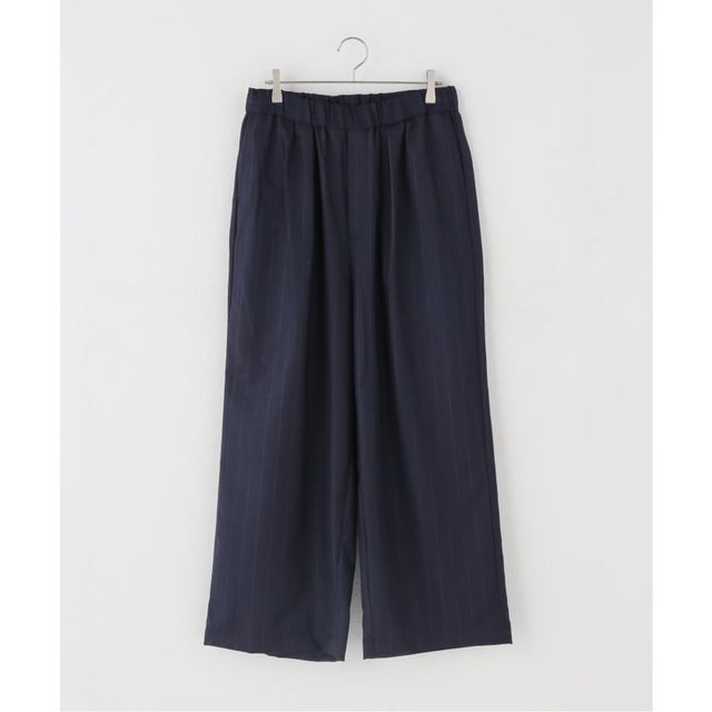 【maison de soil /メゾン ド ソイル 】 WOOL SERGE 2TUCK WIDE EAS （ネイビー）