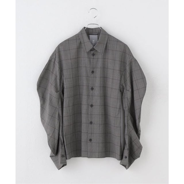 別注【MIOSMOKEY/ミオズモーキー】 for JS PRINT OPEN COLLAR SHRT （グレー）