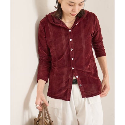 ジャーナルスタンダード JOURNAL STANDARD 別注【MILLER/ミラー】 for JOURNAL STANDARDフロッキーベロアHOODIE（ブラック）｜詳細画像